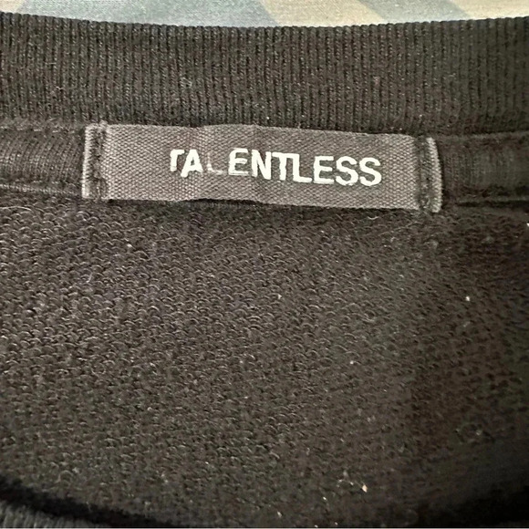 Talentless men's black long crewneck sleeve large - Picture 3 of 3